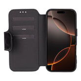 Leather folio case for iPhone 16 Pro Max