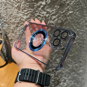 iPhone Hoesje met Magnetische Ring Kickstand en Camerabescherming