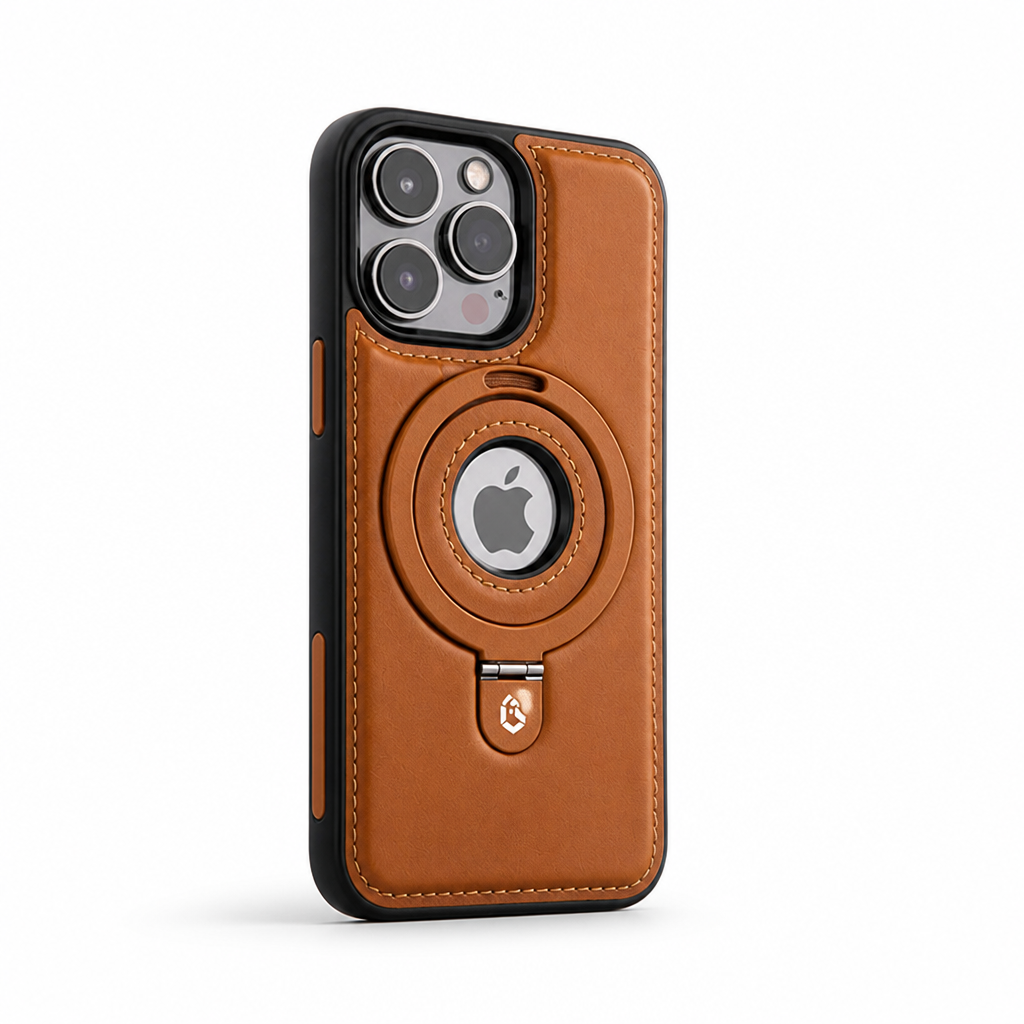 iPhone-hoesje met ringstandaard in portretstand