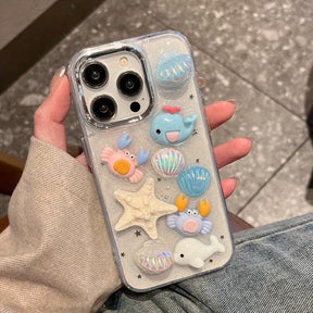 3D-telefoonhoesje met opvallend zeesterdesign