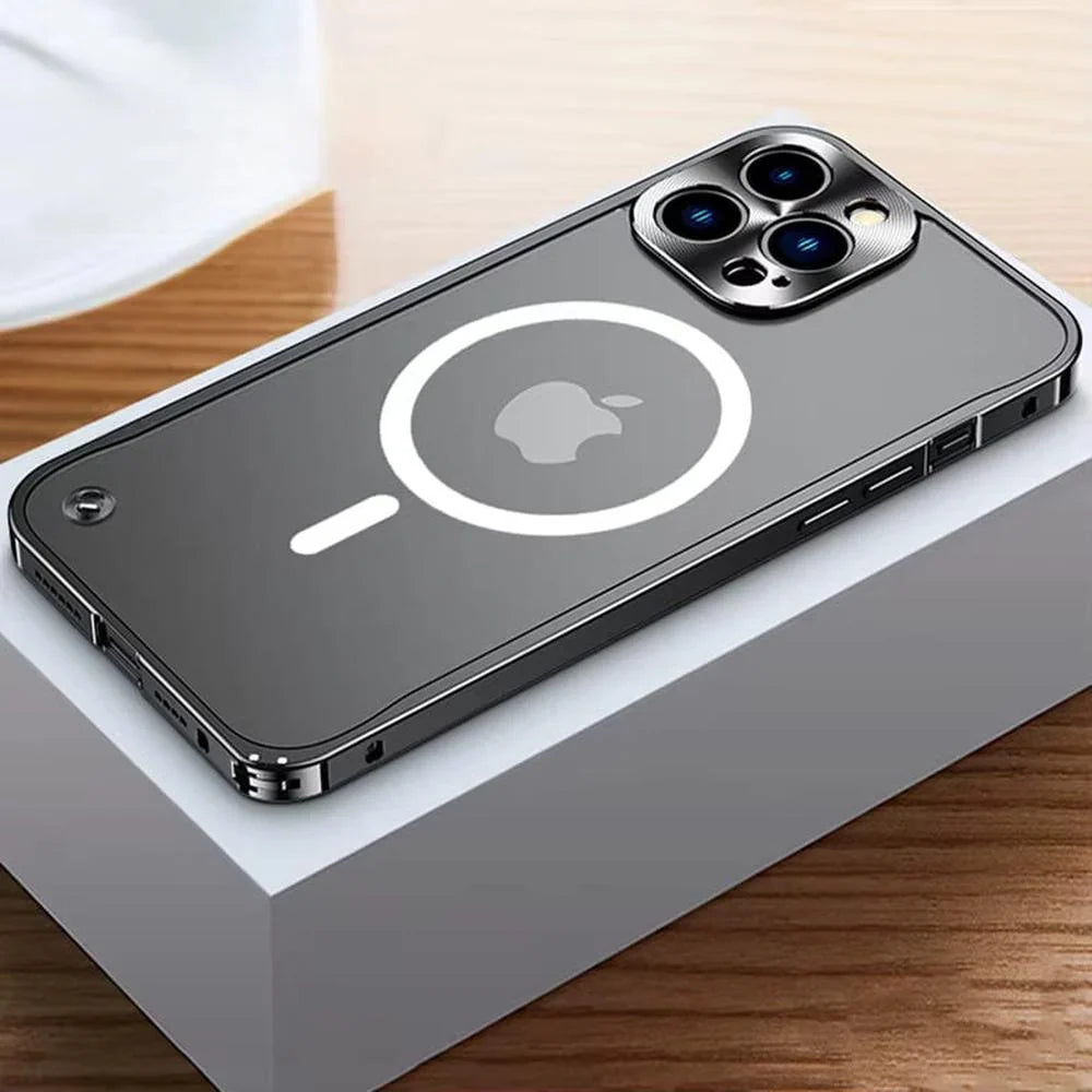 iPhone-Hoesje Met Metaalglans Frame en Matte Achterkant