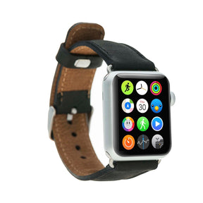 Klassisches Apple-Watch-Armband aus echtem Leder 