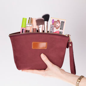 Luna Leren Make-up tas