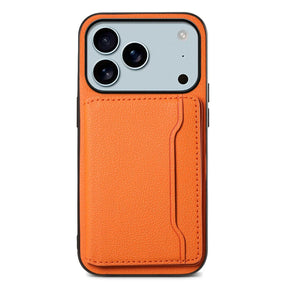 iPhone hoesje van vegan leer met magnetische sluiting