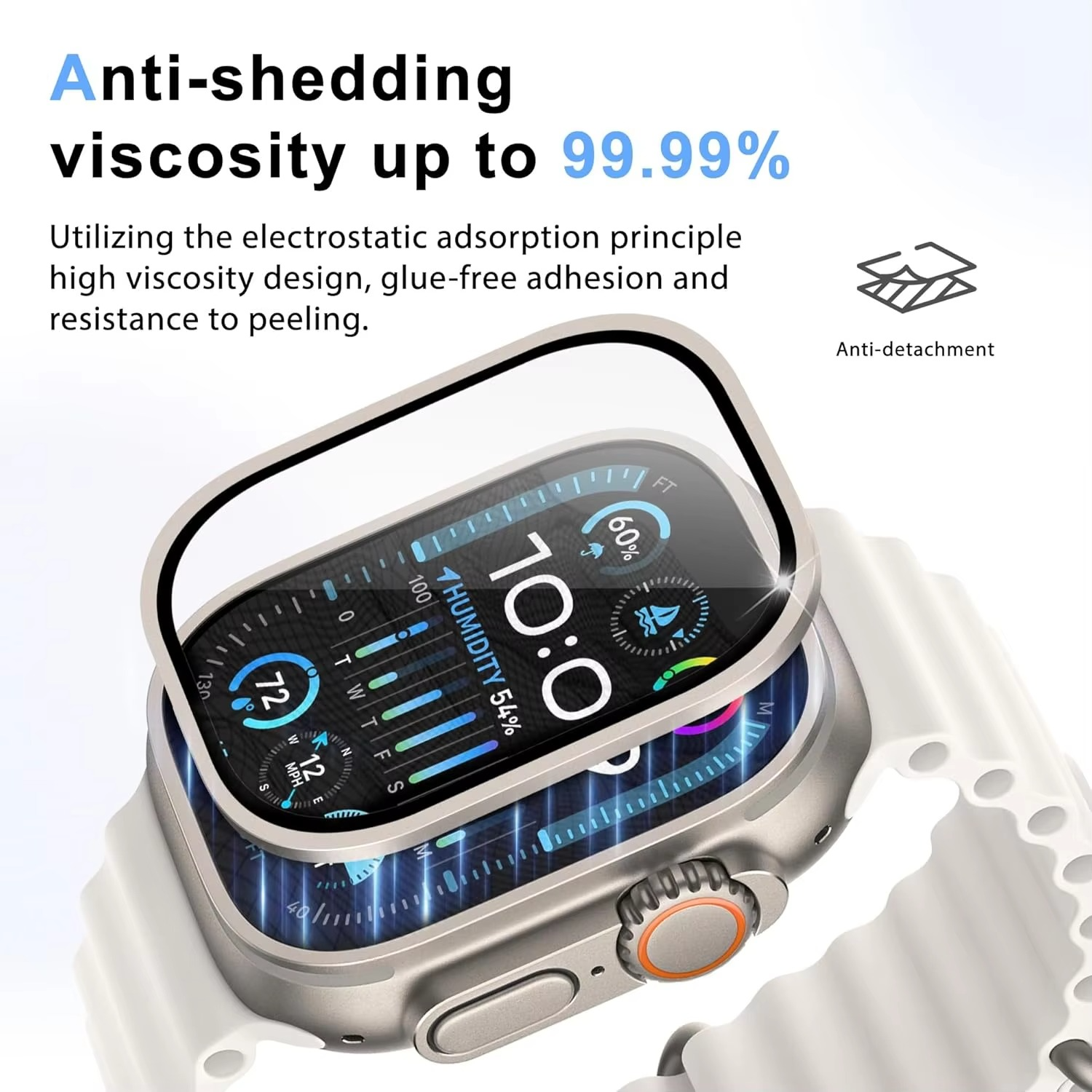 Beschermfolie voor smartwatch met antireflecterende werking