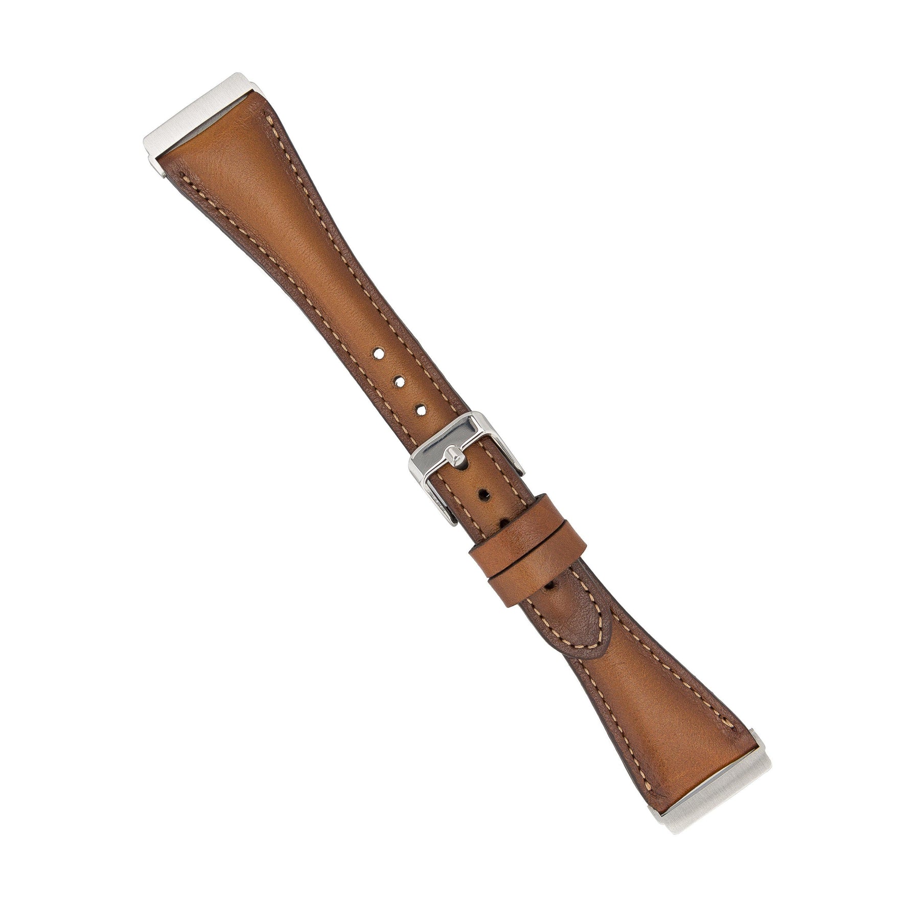 Klassisches, schlankes Apple-Watch-Armband aus echtem Leder 