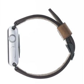 Klassisches Apple-Watch-Armband aus echtem Leder 
