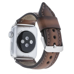 Klassisches Apple-Watch-Armband aus echtem Leder 