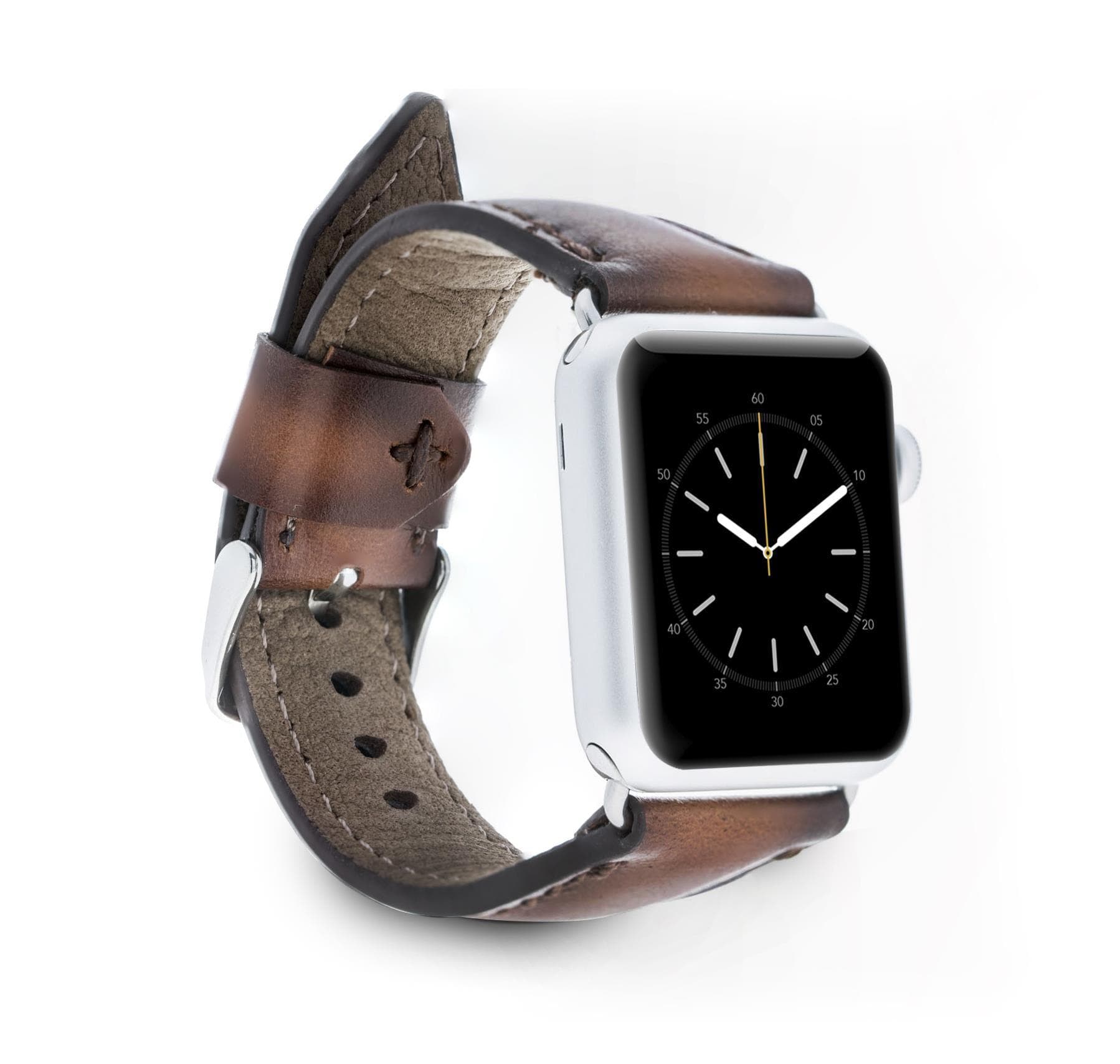 Klassisches Apple-Watch-Armband aus echtem Leder 