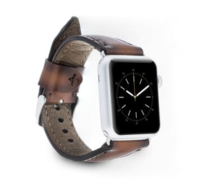 Klassisches Apple-Watch-Armband aus echtem Leder 