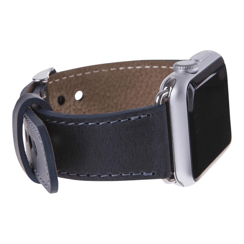 Klassisches Apple-Watch-Armband aus echtem Leder 