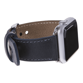 Klassisches Apple-Watch-Armband aus echtem Leder 