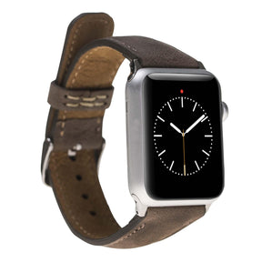 Klassisches Apple-Watch-Armband aus echtem Leder 