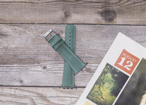 Klassisches Apple-Watch-Armband aus echtem Leder 
