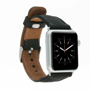 Klassisches Apple-Watch-Armband aus echtem Leder 