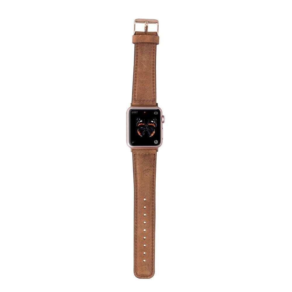 Klassisches Apple-Watch-Armband aus echtem Leder 