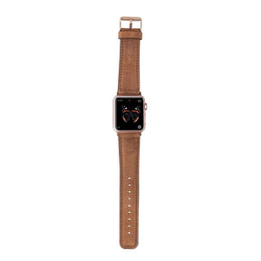 Klassisches Apple-Watch-Armband aus echtem Leder 
