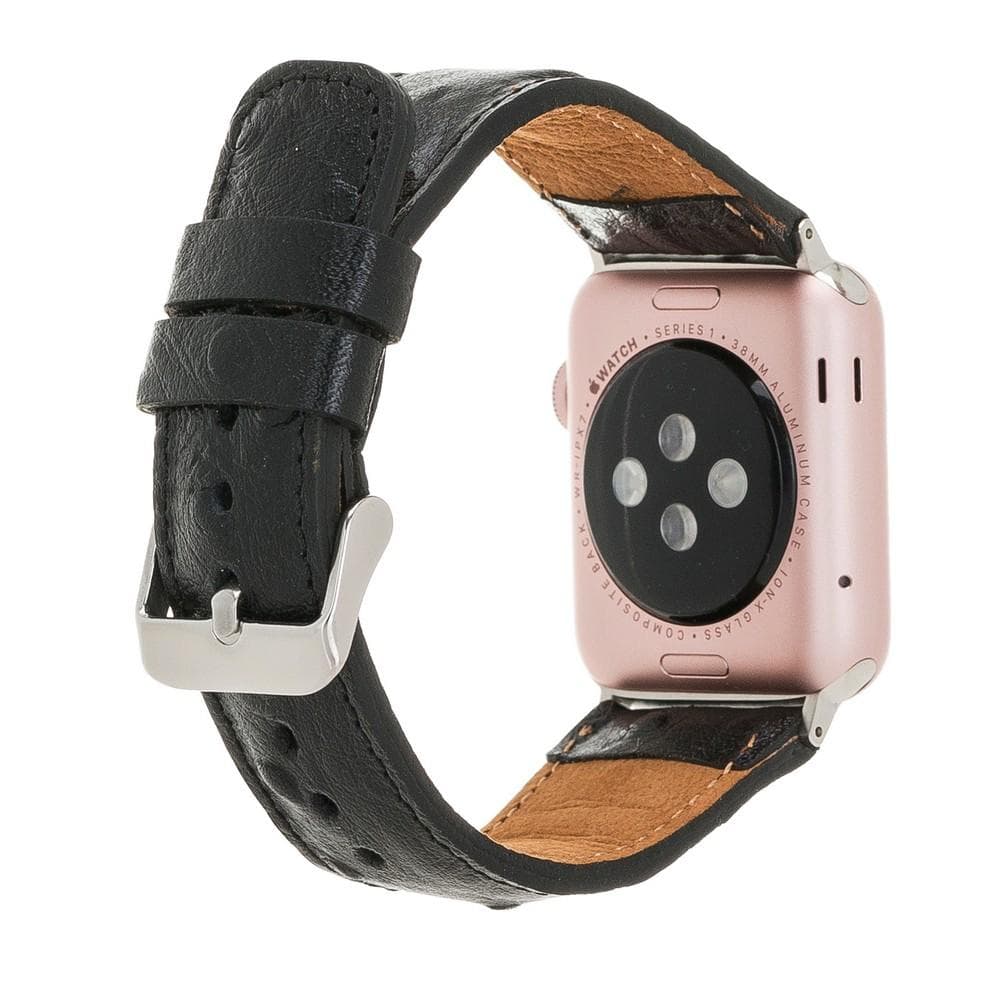 Klassisches Apple-Watch-Armband aus echtem Leder 
