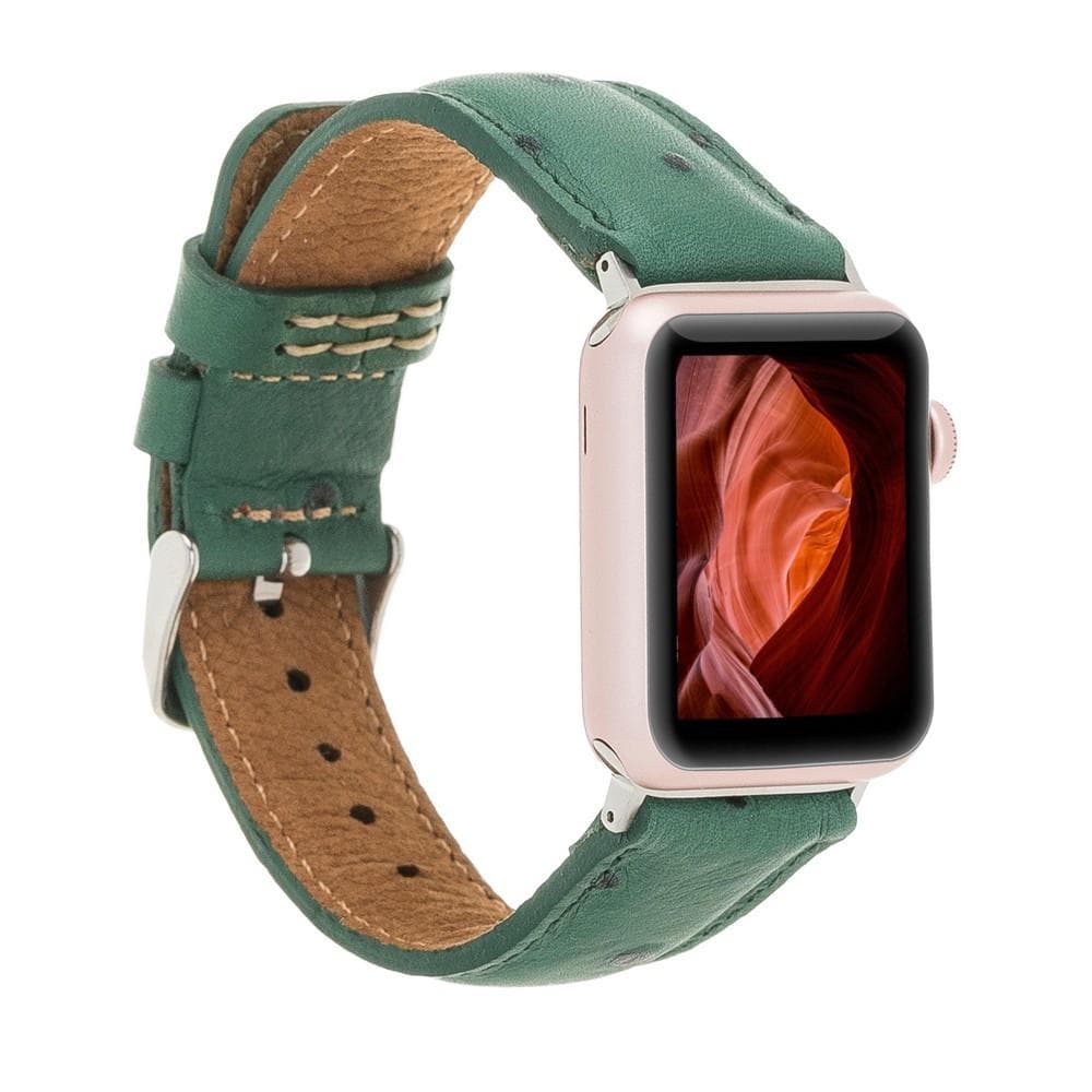 Klassisches Apple-Watch-Armband aus echtem Leder 