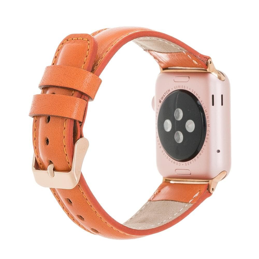 Klassisches Apple-Watch-Armband aus echtem Leder 
