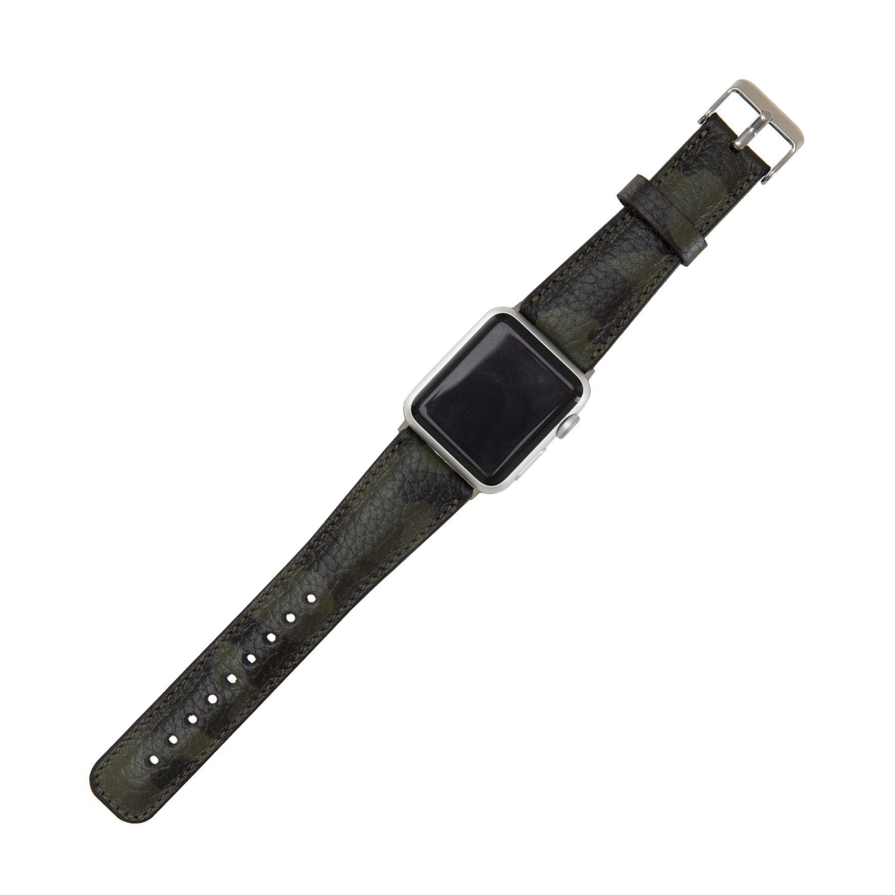 Klassisches Apple-Watch-Armband aus echtem Leder 