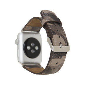 Klassisches Apple-Watch-Armband aus echtem Leder 