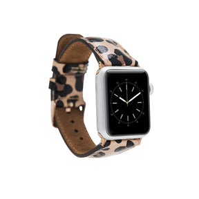 Klassisches Apple-Watch-Armband aus echtem Leder 