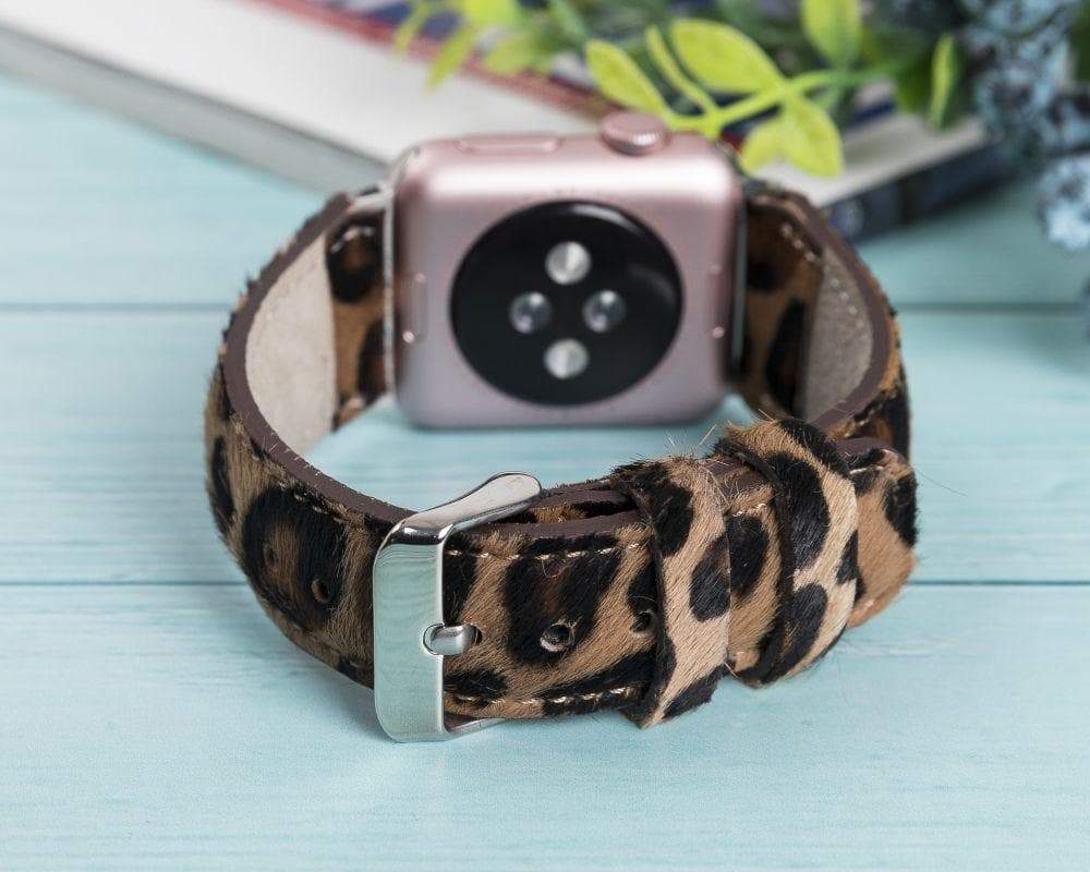 Klassisches Apple-Watch-Armband aus echtem Leder 
