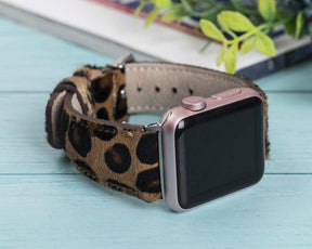 Klassisches Apple-Watch-Armband aus echtem Leder 