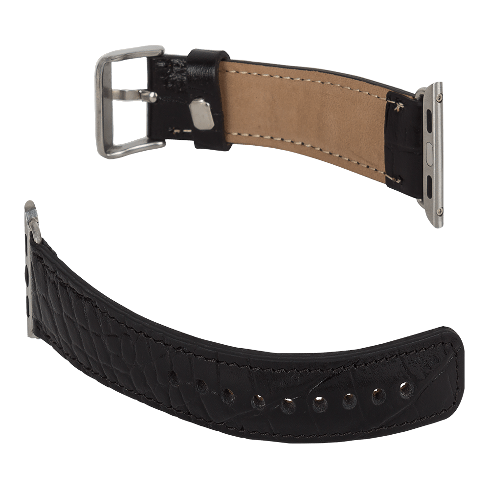 Klassisches Apple-Watch-Armband aus echtem Leder 