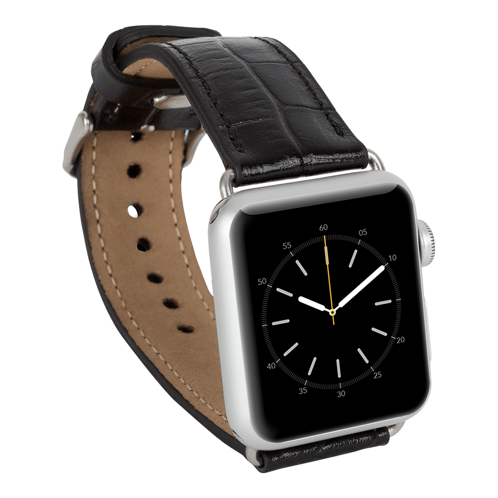 Klassisches Apple-Watch-Armband aus echtem Leder 