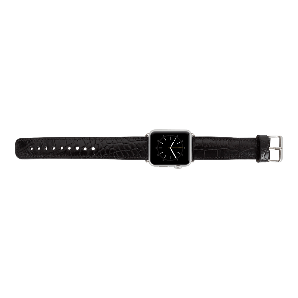 Klassisches Apple-Watch-Armband aus echtem Leder 