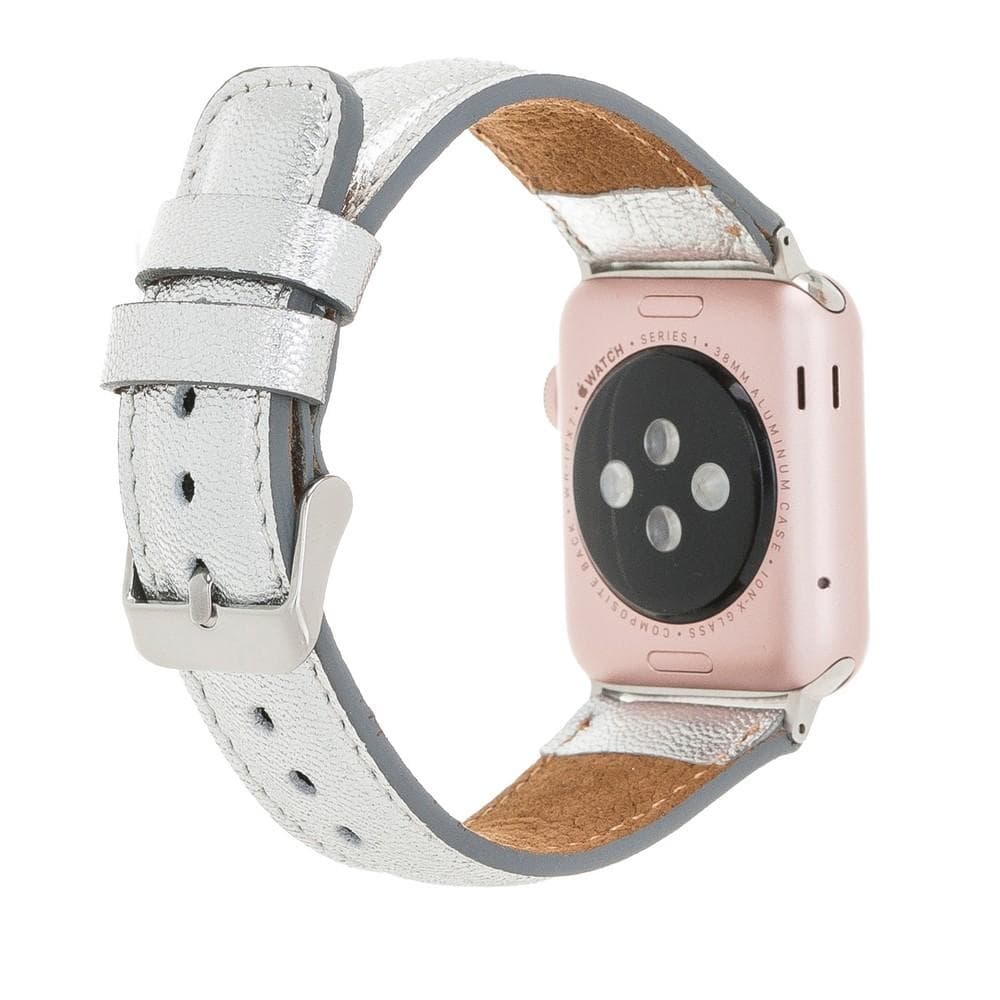Klassisches Apple-Watch-Armband aus echtem Leder 