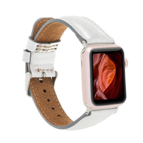 Klassisches Apple-Watch-Armband aus echtem Leder 