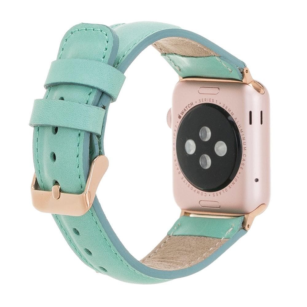 Klassisches Apple-Watch-Armband aus echtem Leder 