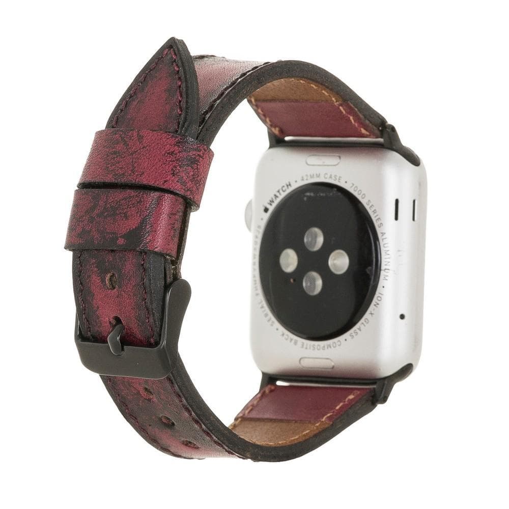 Klassisches Apple-Watch-Armband aus echtem Leder 