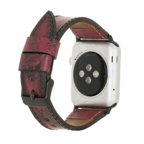 Klassisches Apple-Watch-Armband aus echtem Leder 