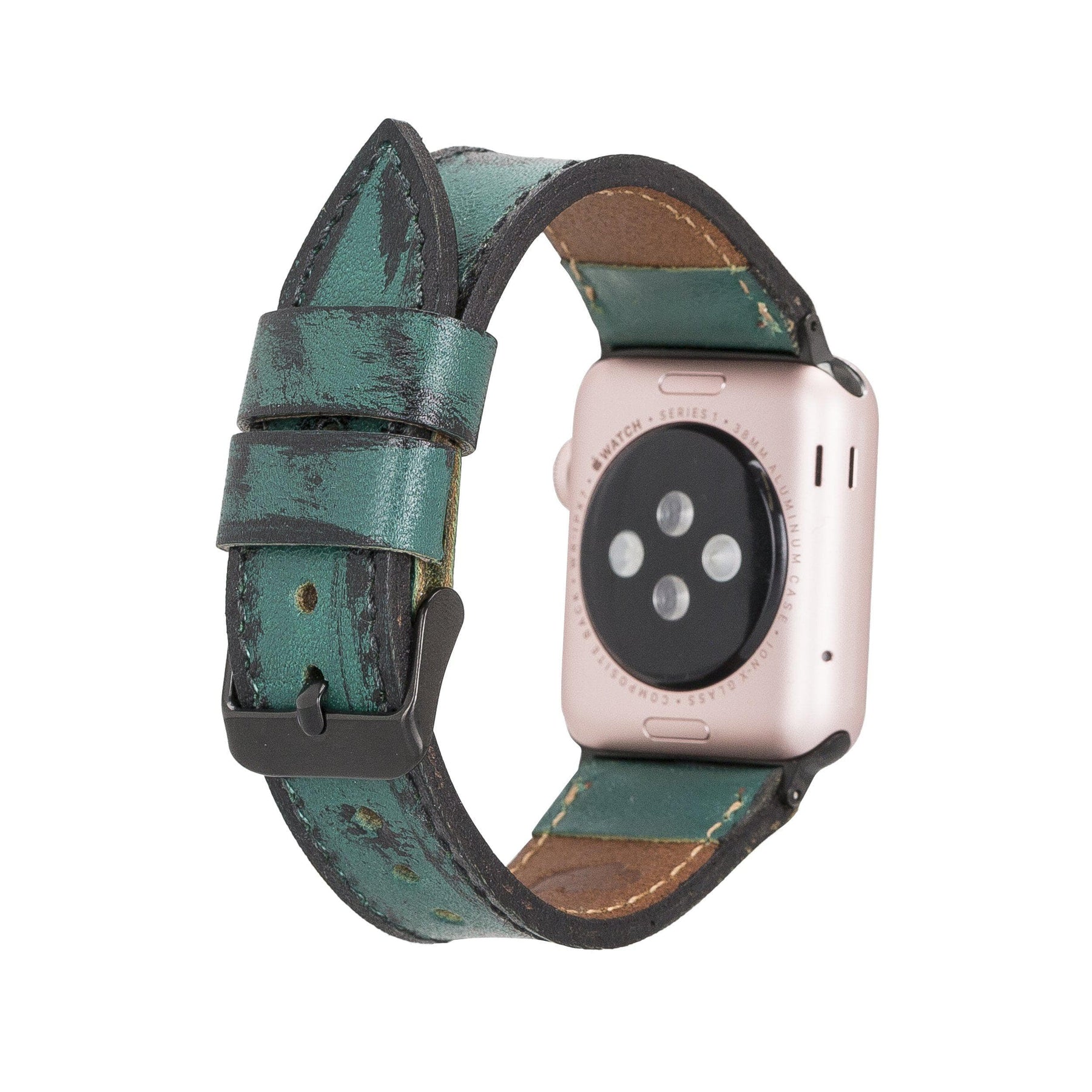 Klassisches Apple-Watch-Armband aus echtem Leder 