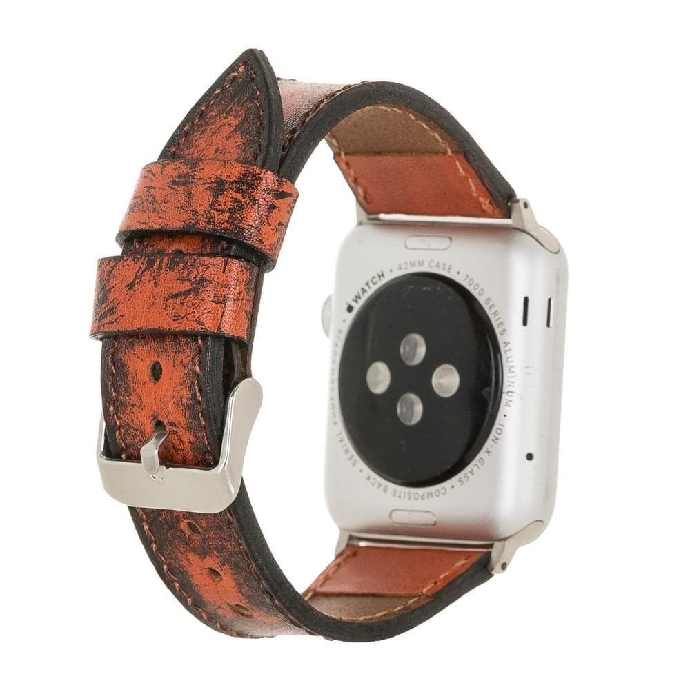 Klassisches Apple-Watch-Armband aus echtem Leder 