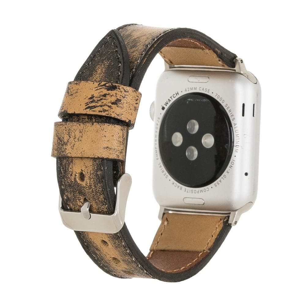 Klassisches Apple-Watch-Armband aus echtem Leder 