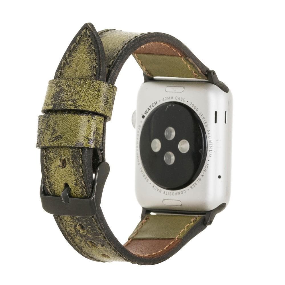 Klassisches Apple-Watch-Armband aus echtem Leder 