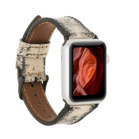 Klassisches Apple-Watch-Armband aus echtem Leder 