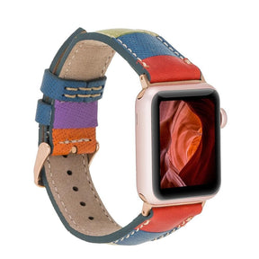 Klassisches Apple-Watch-Armband aus echtem Leder 