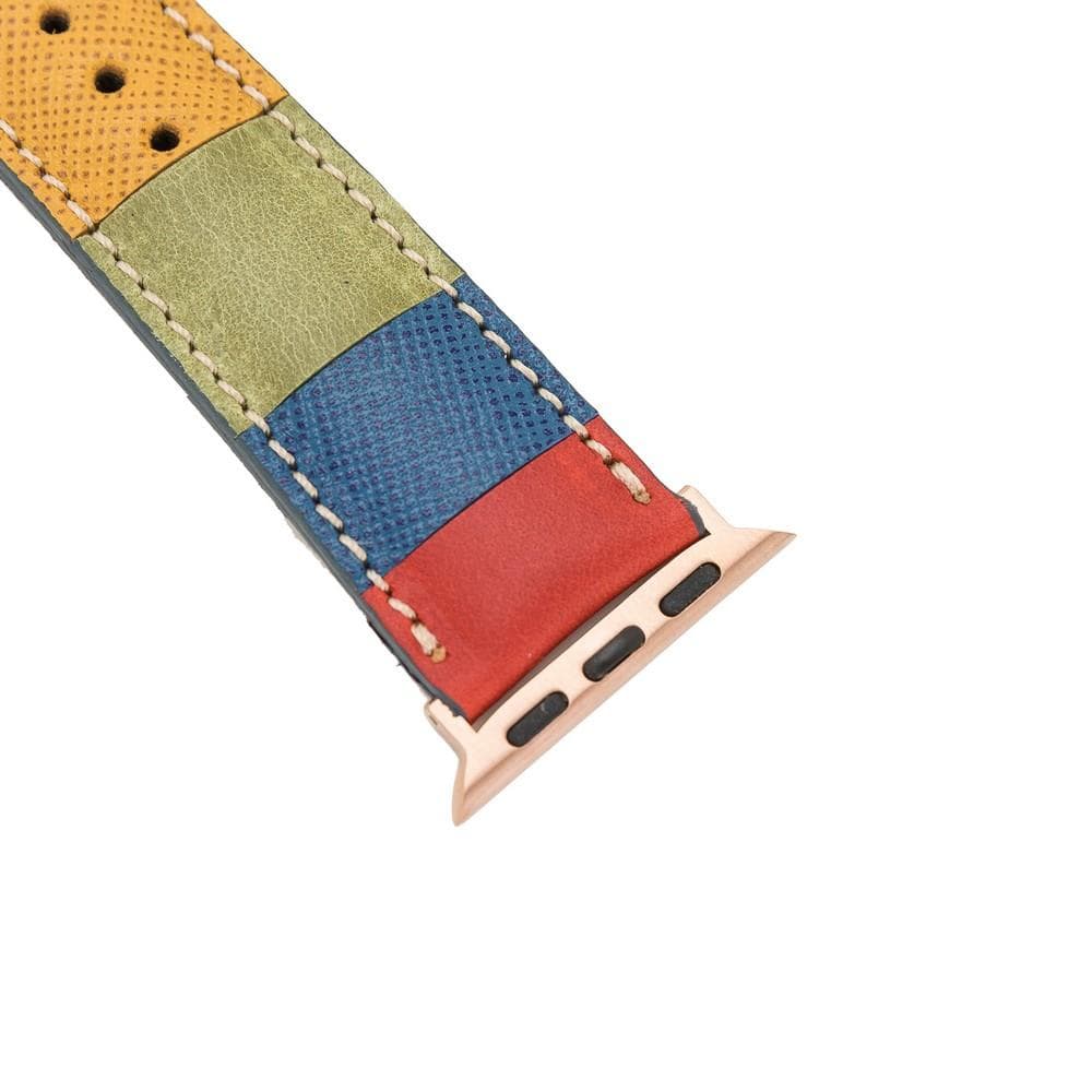 Klassisches Apple-Watch-Armband aus echtem Leder 