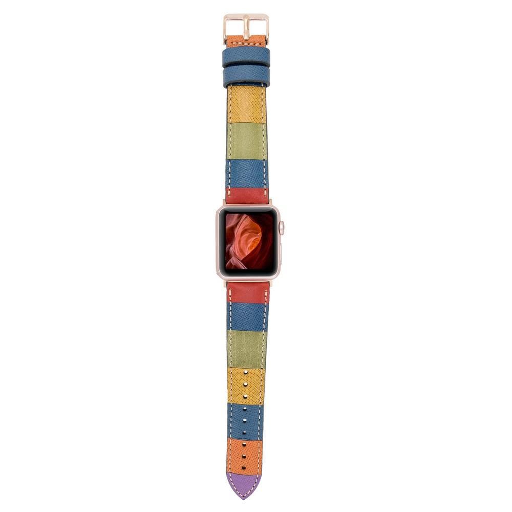 Klassisches Apple-Watch-Armband aus echtem Leder 