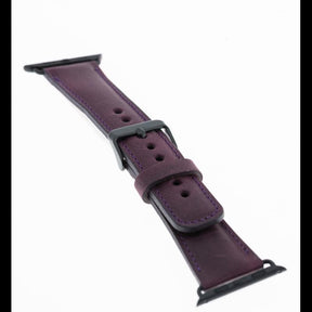 Klassisches Apple-Watch-Armband aus echtem Leder 
