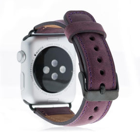 Klassisches Apple-Watch-Armband aus echtem Leder 