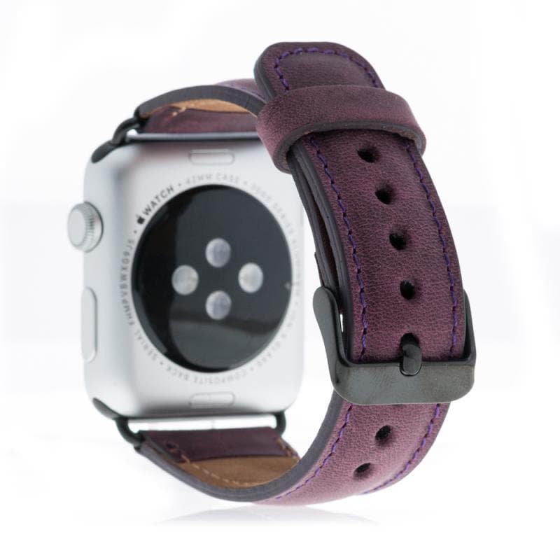 Klassisches Apple-Watch-Armband aus echtem Leder 