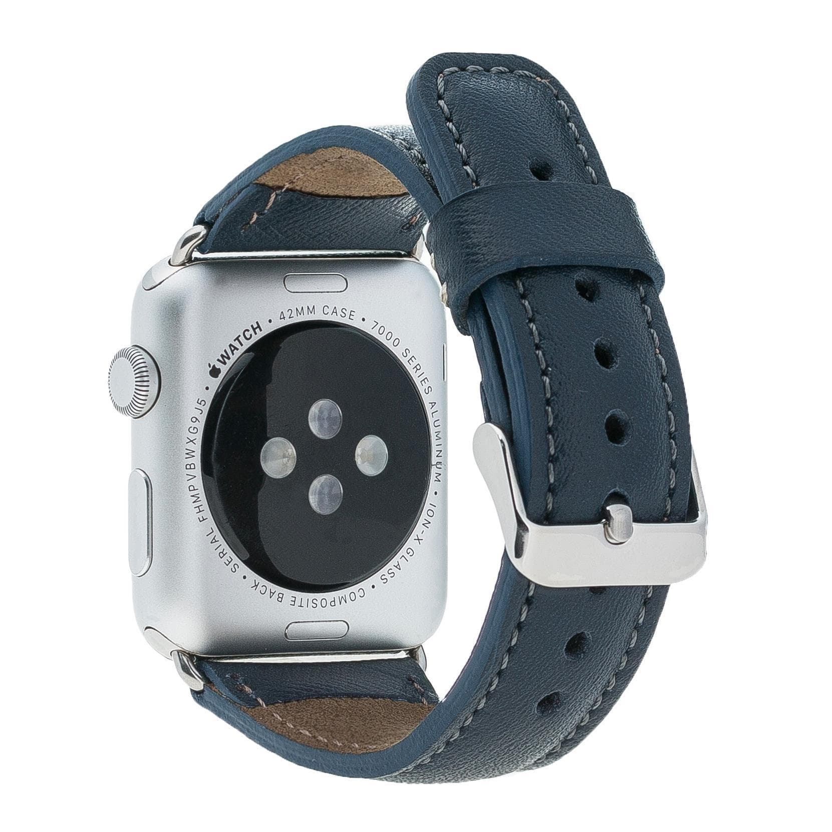 Klassisches Apple-Watch-Armband aus echtem Leder 