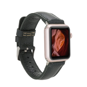 Klassisches Apple-Watch-Armband aus echtem Leder 